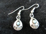 Native American Bear Paw Themed Earrings