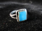 Turquoise Stone Sterling Silver Ring