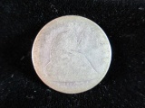 1855o Silver Seated Liberty Coin