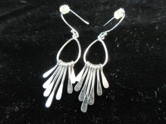 Vintage Sterling Silver Dangle Earrings