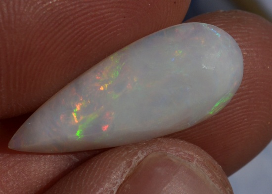 4.35 Carat Pear Cut Australian White Opal