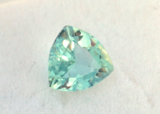 1.40 Carat Fiine Trillion Cut Sky Blue Topaz