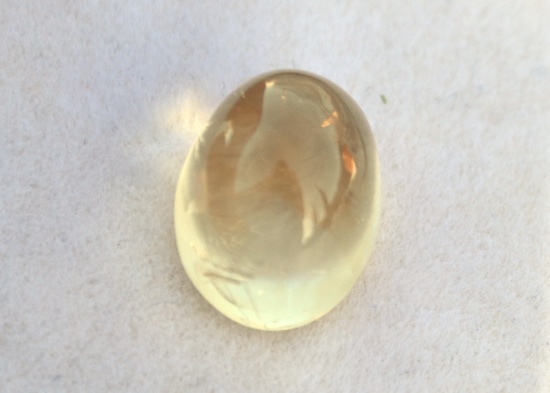 5.55 Carat Oval Citrine Cabochon