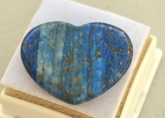 43.31 Carat Very Beautiful Lapis Lazuli Heart