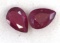 Matched Pair of Rubies 1.650 ct