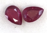 Matched Pair of Rubies 1.650 ct