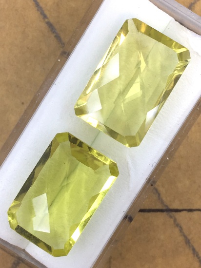 Lemon Citrine Matched Set 20.615 ct