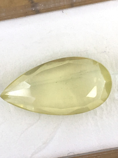 Teardrop Shaped Lemon Citrine 4.725 ct