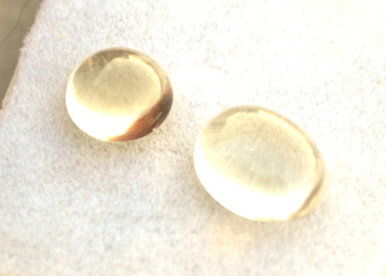 4.63 Carat Pair of Citrine Cabochons