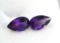 1.52 Carat Matched Pair of Top Jewelry Grade Amethyst Pears