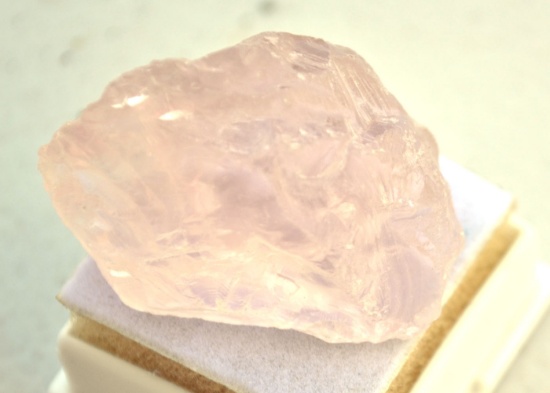 100+ Carat Piece of Fine Rose Quartz Rough