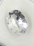 White Quartz Oval 6.13 ct WOW