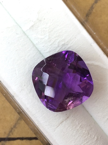 Amethyst Cushion Cut 6.02 ct