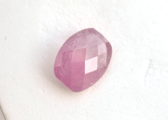 2.81 Carat Cushion Checkerboard Cut Pink Sapphire