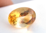 5.44 Carat Fine Oval Cut Citrine