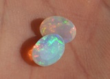 1.34 Carat Matched Pair of Very Fine Opals