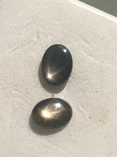 Star Sapphire Matched Pair 2.74 ct