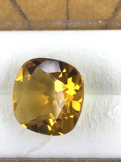 Cushion Cut Citrine 5.45 ct