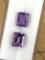 Amethyst Emerald Cut Matched Set 4.67 ct