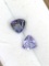 Tanzanite Trillion Cut Matched Pair .64 ct