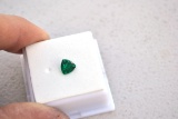 0.95 Carat Fine Trillion Cut Synthetic Emerald