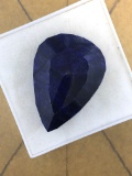 Huge Blue Sapphire Natural Teardrop 103.23 cts