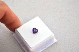 1.03 Carat Heart Shaped Amethyst