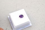 1.50 Carat Very Fine Oval Checkerboard Cut Amethyst