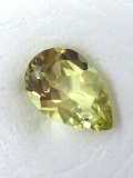 Teardrop Shaped Lemon Citrine 2.95 ct