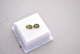 2.33 Carat Matched Pair of Oval Cut Peridot