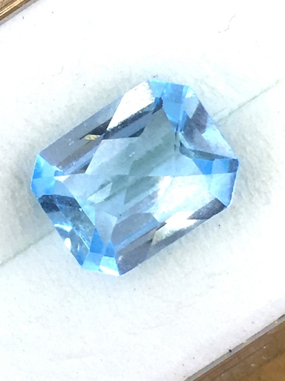 Sky Blue Topaz  Cushion Cut 3.31 ct