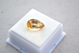 5.79 Carat Nice Pear Cut Citrine