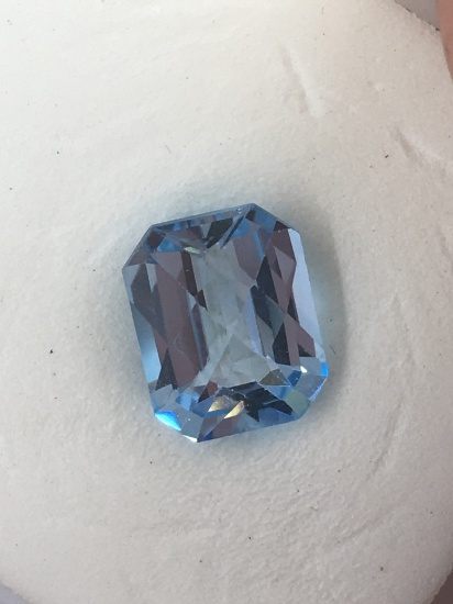 Cushion Checker Natural Blue Topaz 4.27 ct