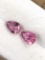 Pink Tourmaline Teardrop Matched Pair 0.69 ct