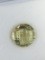 Lemon Citrine Round Checker Cut 3.07 ct