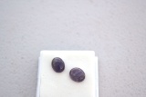 5.47 Carat Matched Pair of Amethyst Cabochons