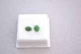 2.02 Carat Matched Pair of Emerald Cabochons