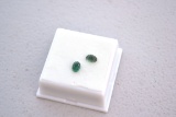1.18 Carat Matched Pair of Emerald Cabochons