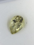 Amazing Lemon Citrine Pear cut 3.06 ct