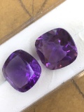 Amethyst Cushion Cut Matched Set 11.94 ct