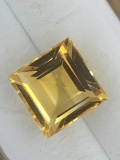 Square Cut Brazilian Citrine 2.31 ct