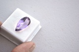 11.59 Carat Fine Pear Cut Amethyst