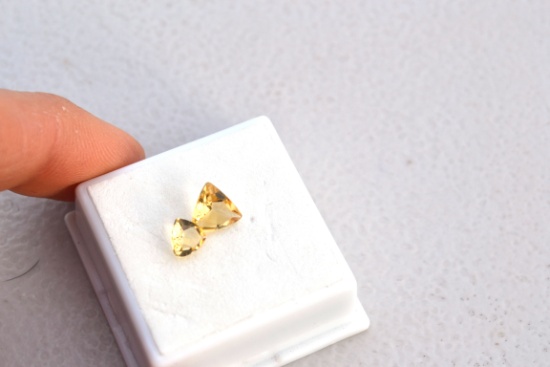 1.67 Carats of Trillion Cut Citrine