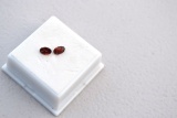 2.45 Carat Matched Pair of Fine Red Garnets