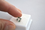 Emerald And Diamond Diamond Earring Stud Enhancer