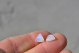 4.37 Carat Matched Pair of Great Moonstones.