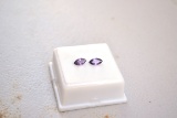 0.92 Carat Matched Pair of Fine Marquise Cut Amethysts