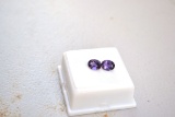2.17 Carat Matched Pair of Fine Amethysts
