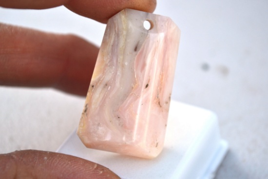 52.68 Carat Fine Peruvian Pink Opal Pendant