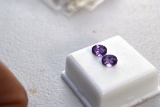 2.24 Carat Matched Pair of Fine Amethysts